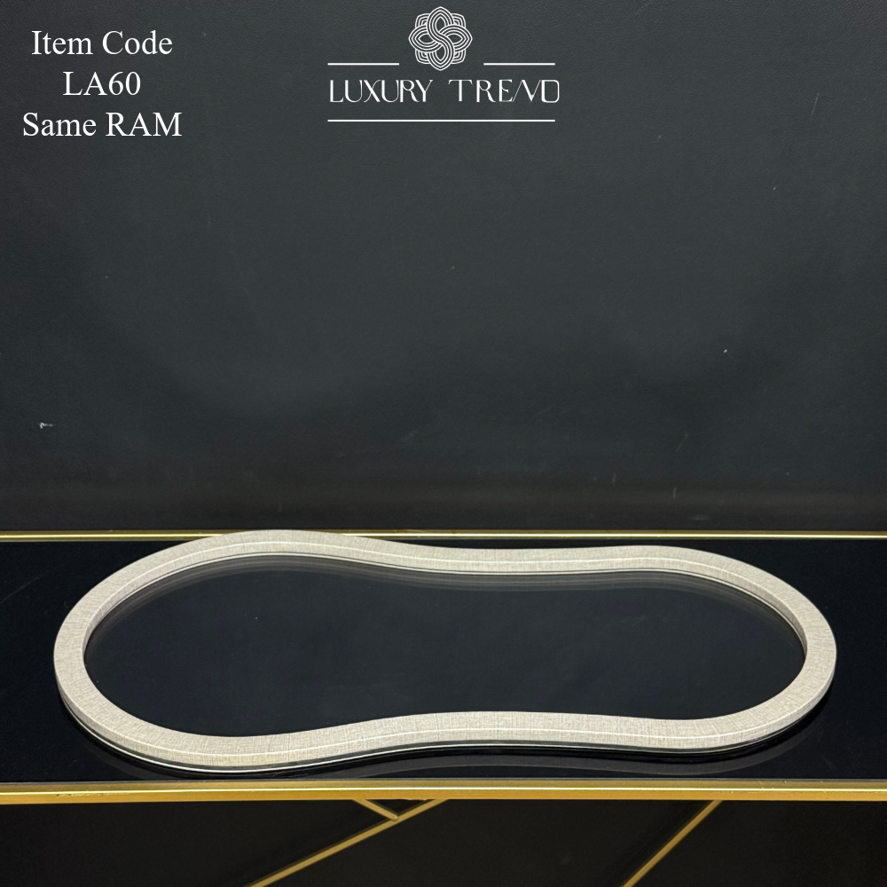 صينية اكرلك مع إطار خشب مغلف جلد