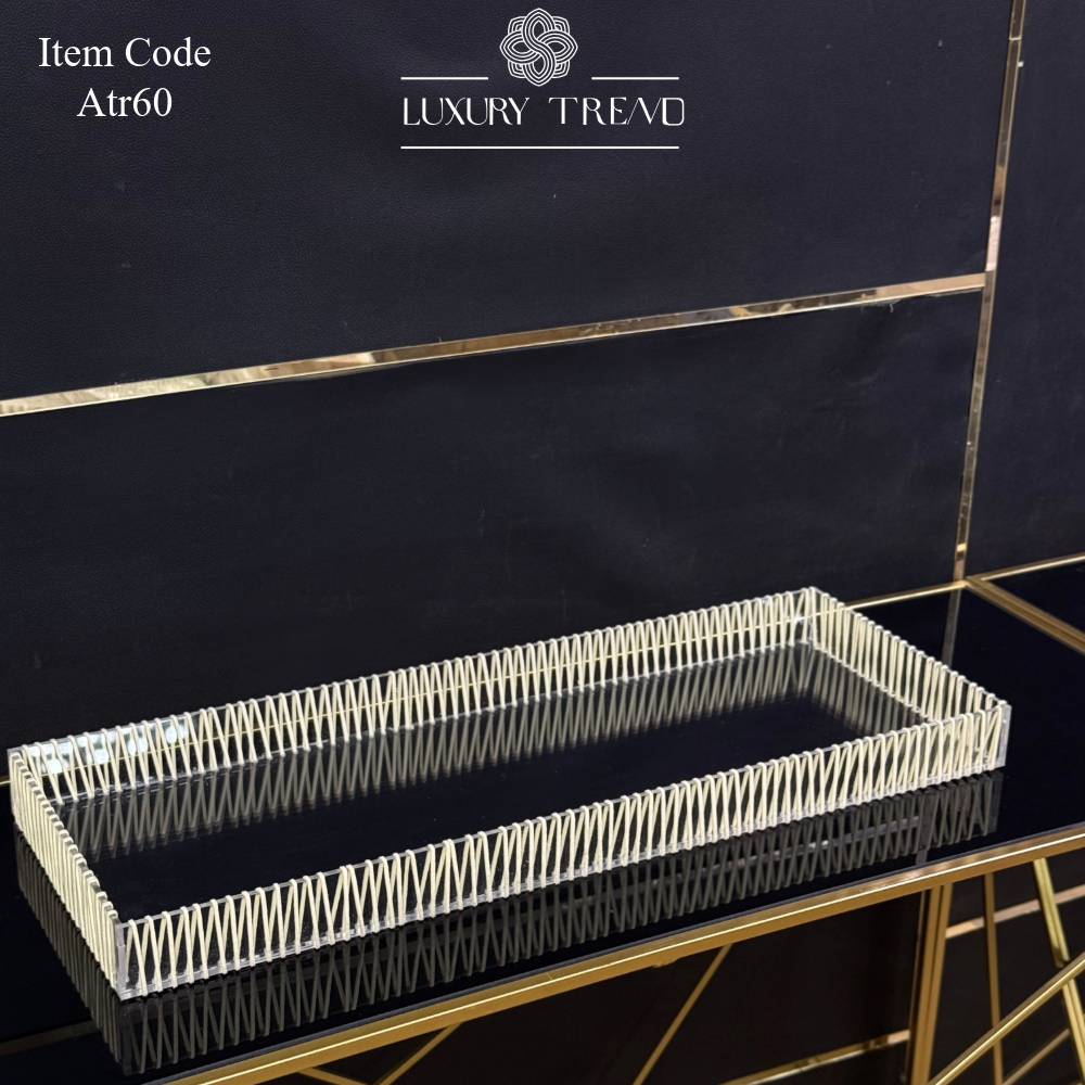 صينية اكرلك مع ريبون مخمل