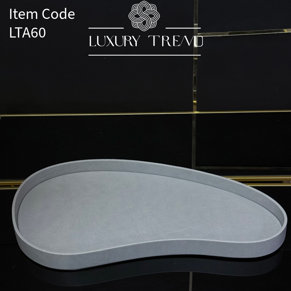 صينية ضيافة جلد بشكل مميز