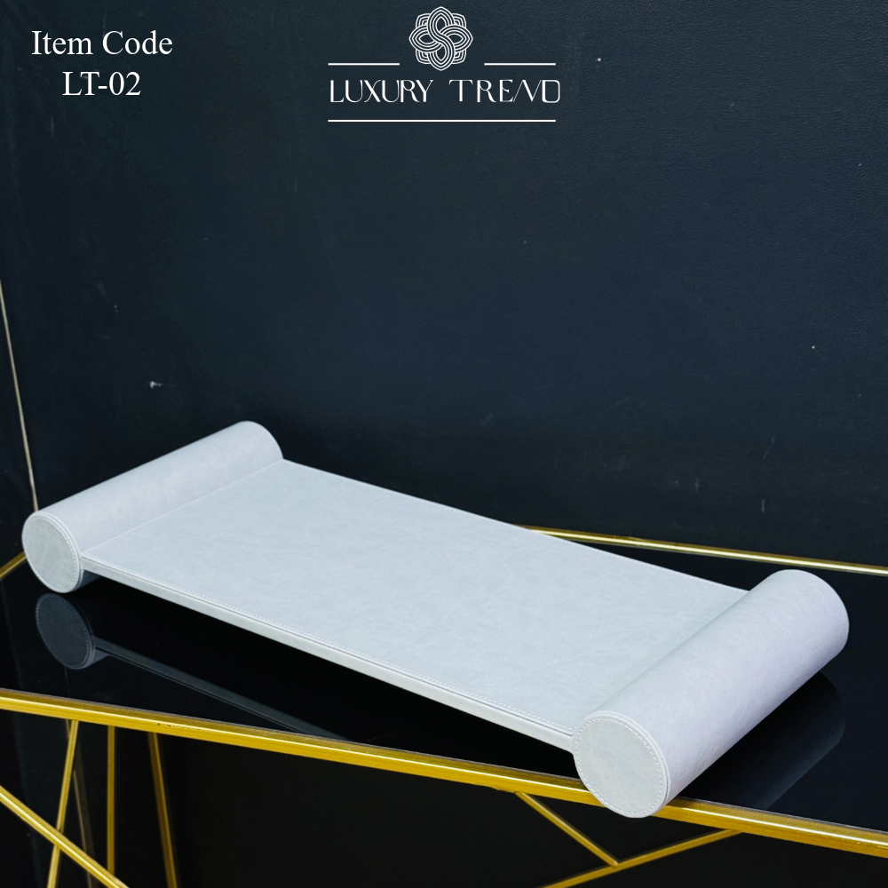 صينية ضيافة جلد بتصميم مميز