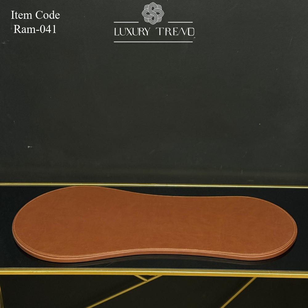 صينية ضيافة جلد بشكل مميز