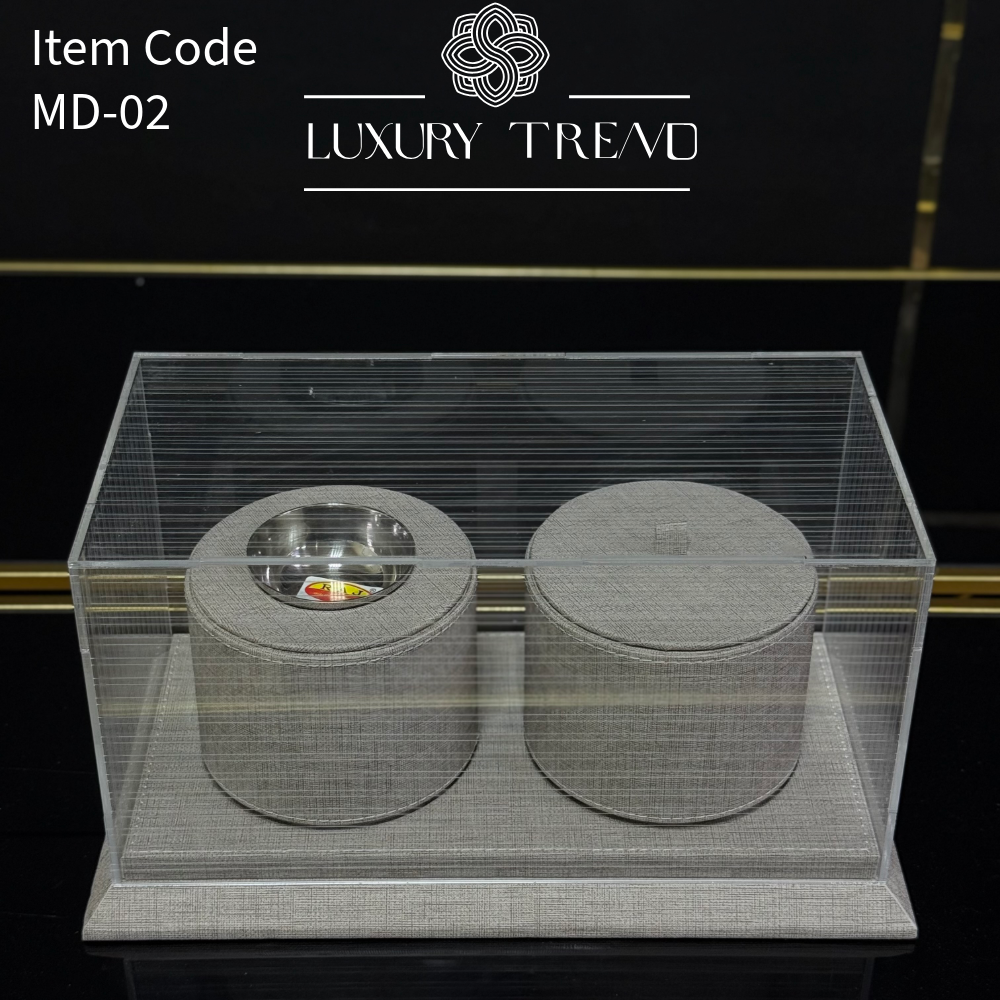 صينية مدخن مع غطاء اكرلك