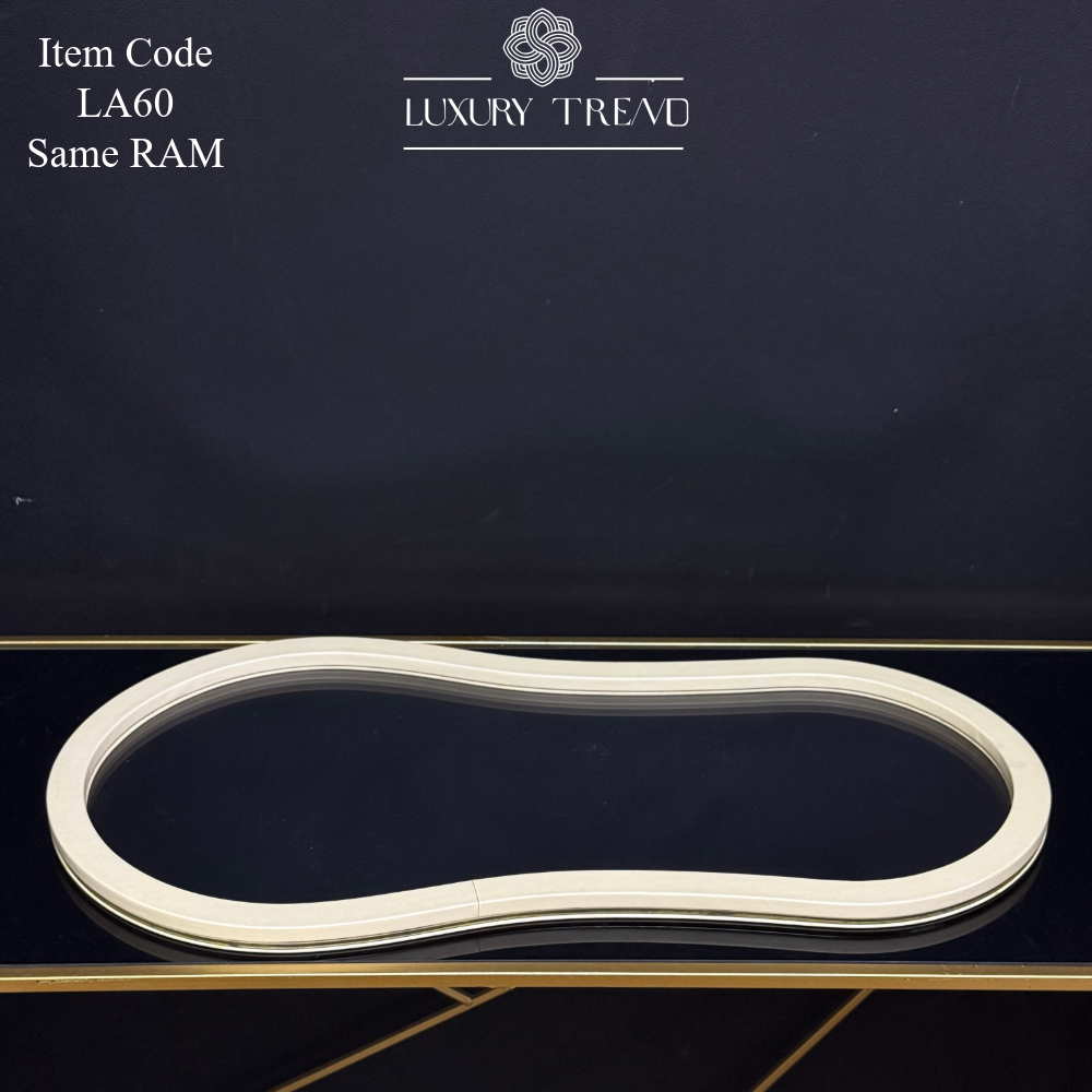 صينية اكرلك مع إطار خشب مغلف جلد