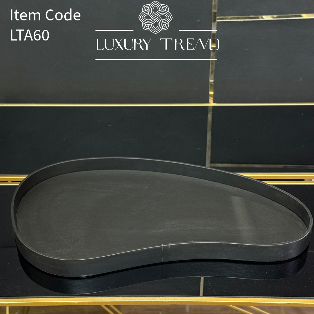 صينية ضيافة جلد بشكل مميز