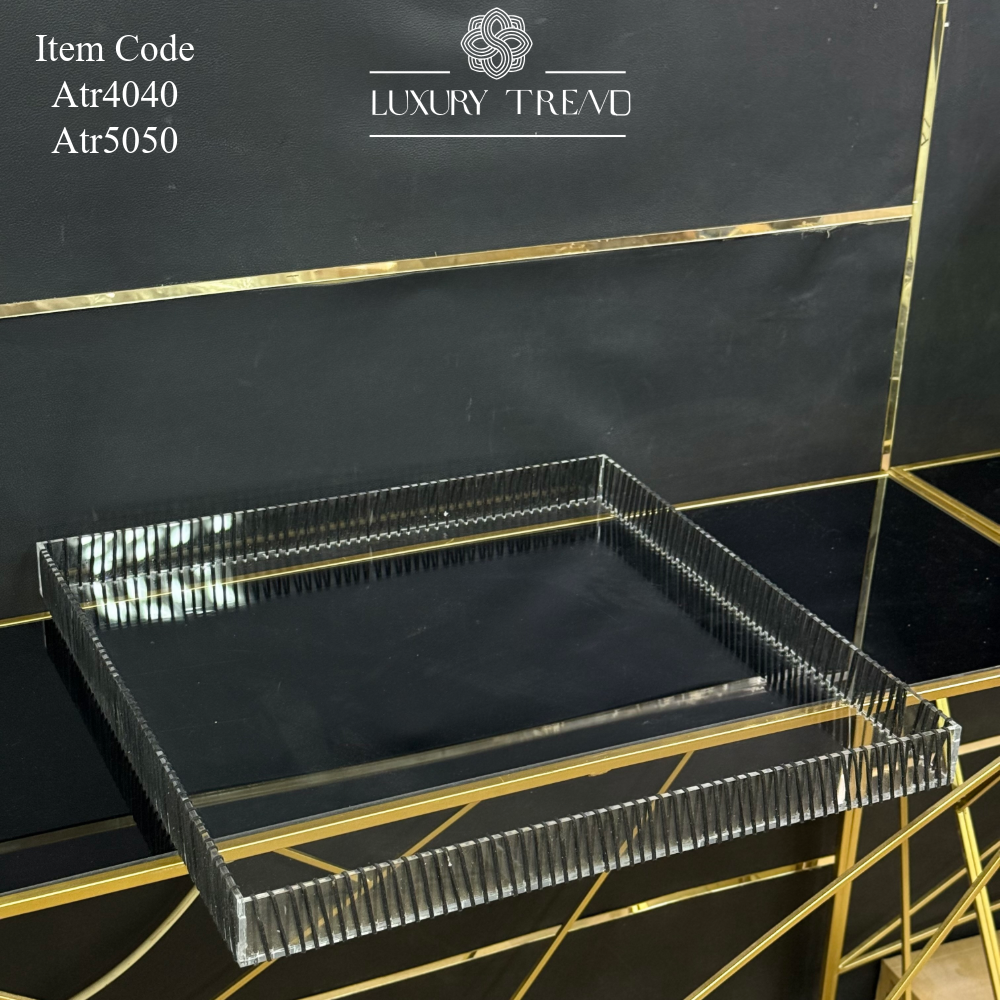 صينية اكرلك مع ريبون مخمل