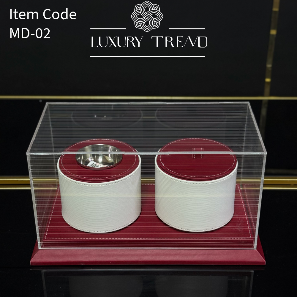 صينية مدخن مع غطاء اكرلك