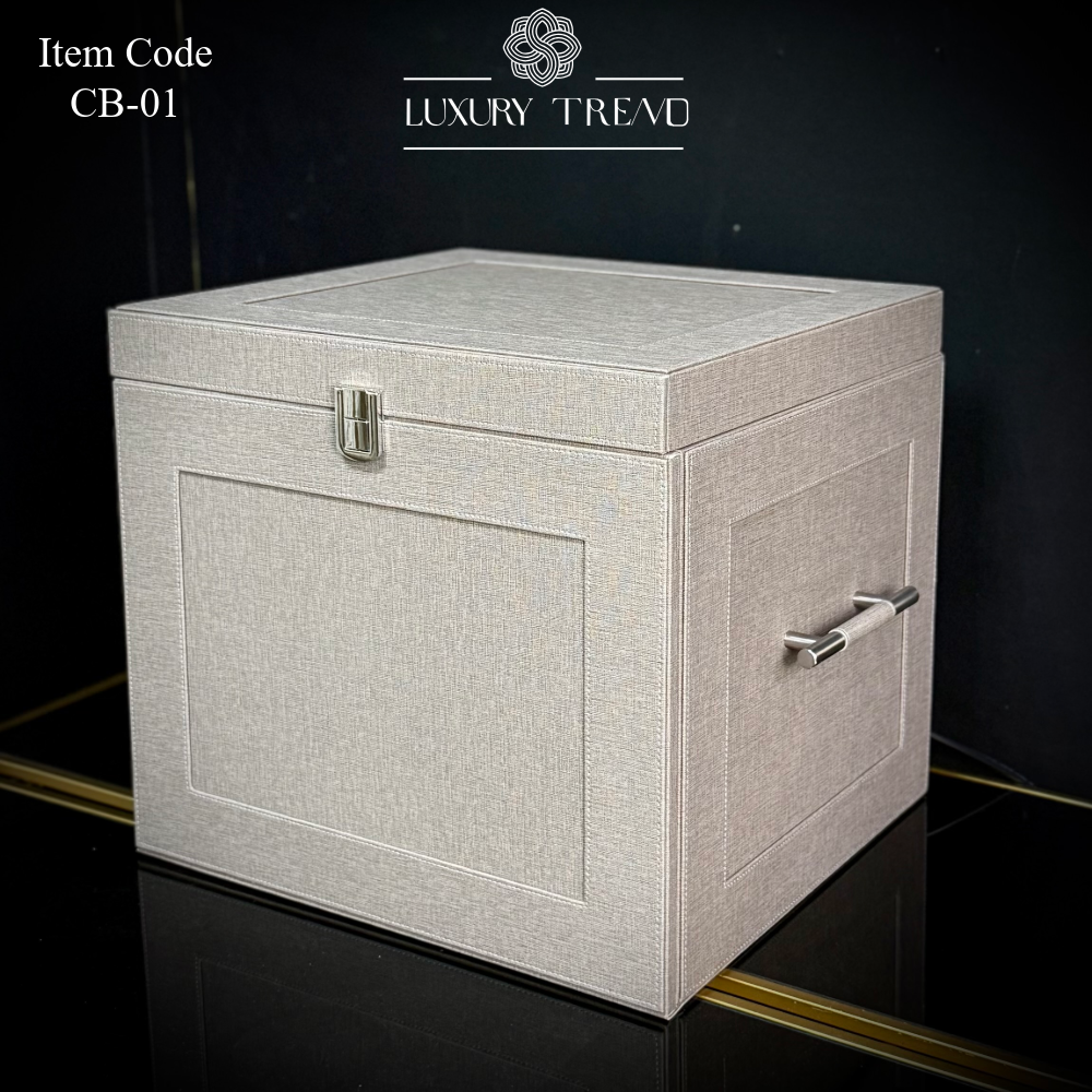 بوكس جلد مع ماكينة قهوة إسبريسو