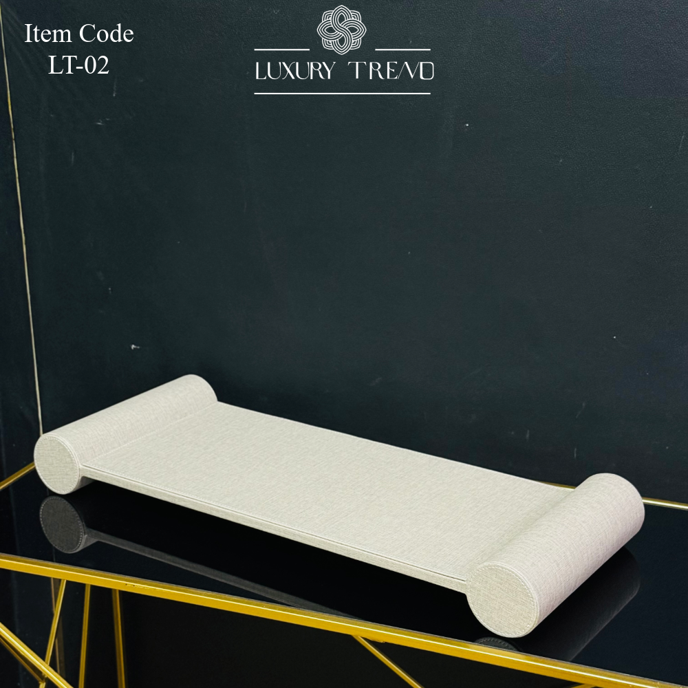 صينية ضيافة جلد بتصميم مميز