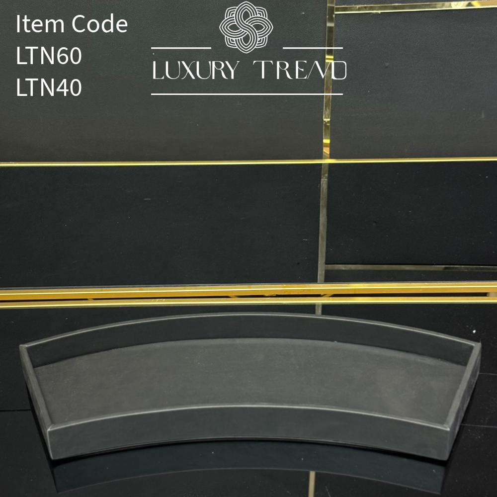 صينية تقديم جلد شكل قوس