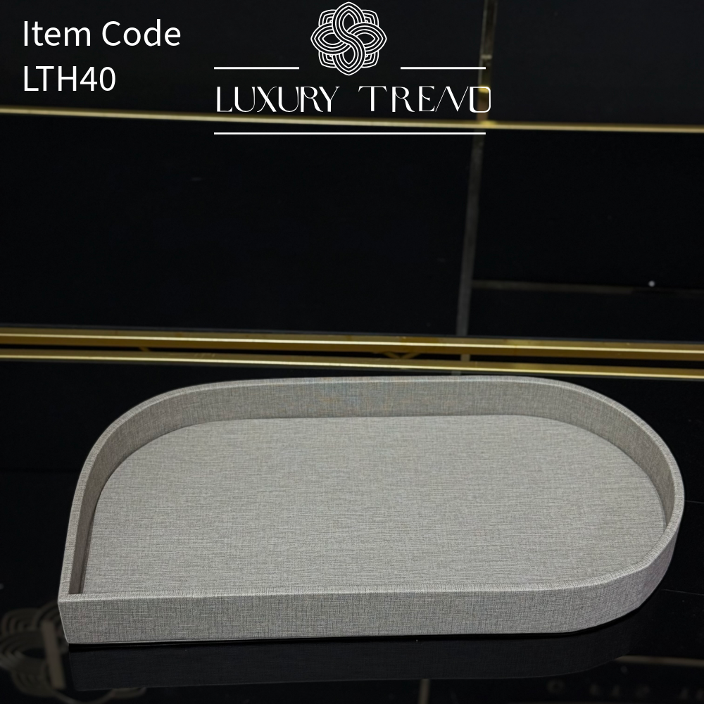 صينية ضيافة جلد بشكل مميز