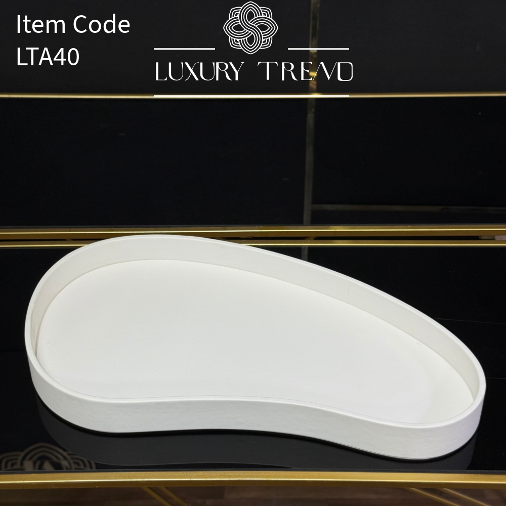 صينية ضيافة جلد بشكل مميز