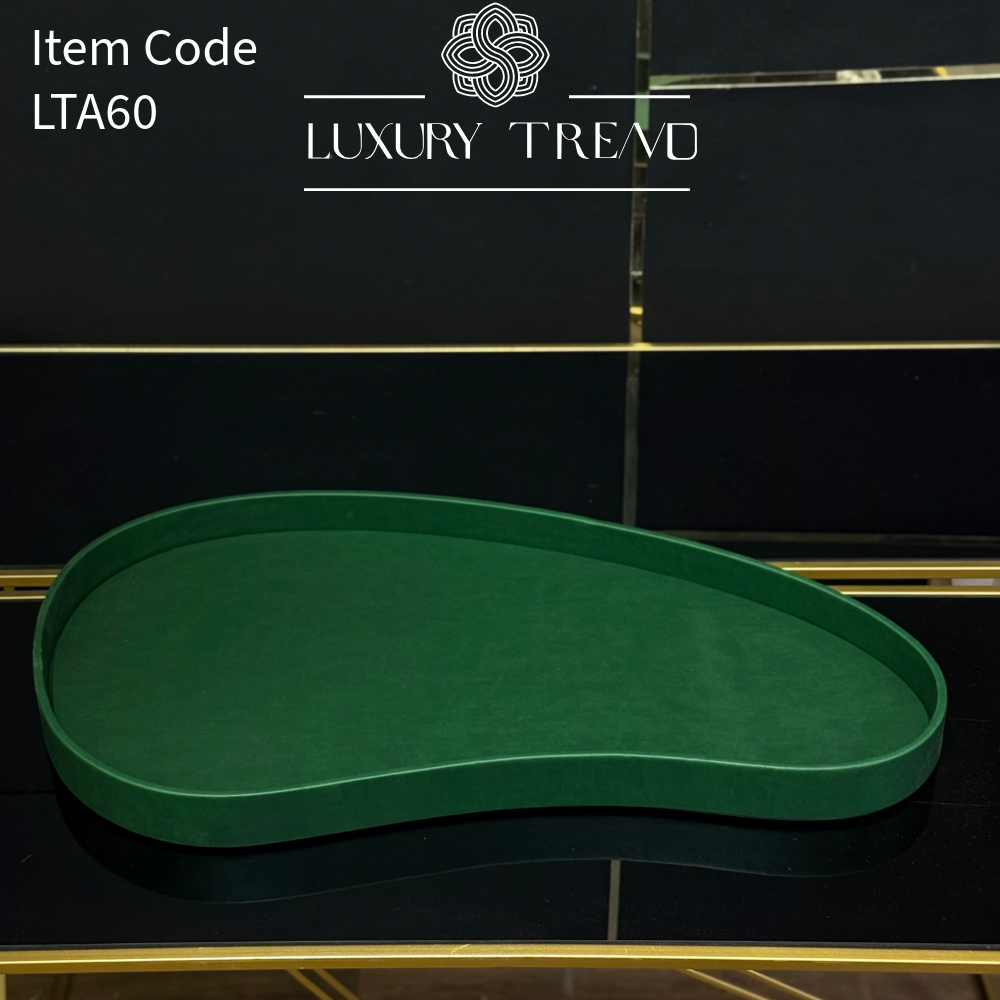 صينية ضيافة جلد بشكل مميز