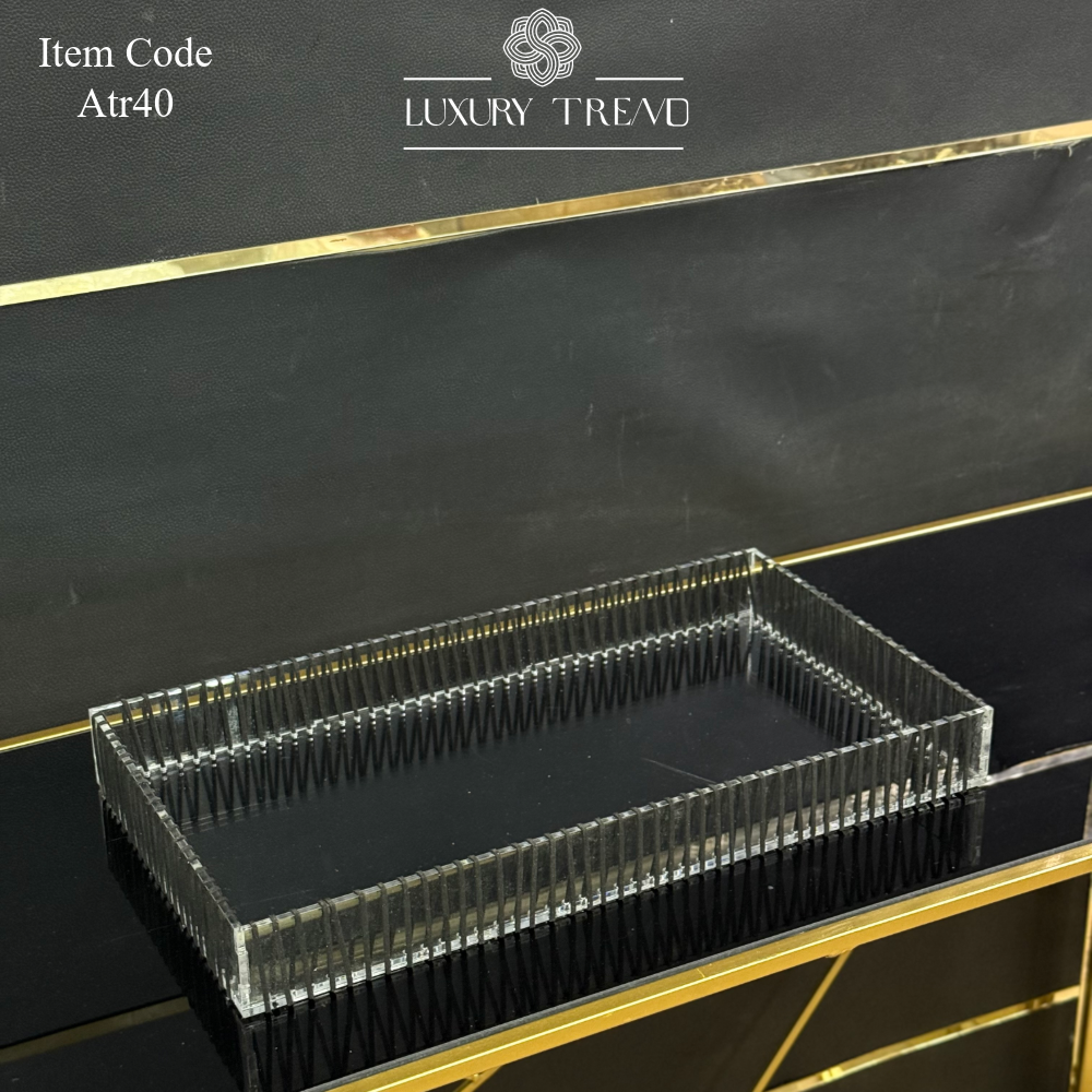 صينية اكرلك مع ريبون مخمل