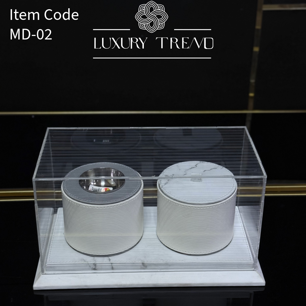 صينية مدخن مع غطاء اكرلك