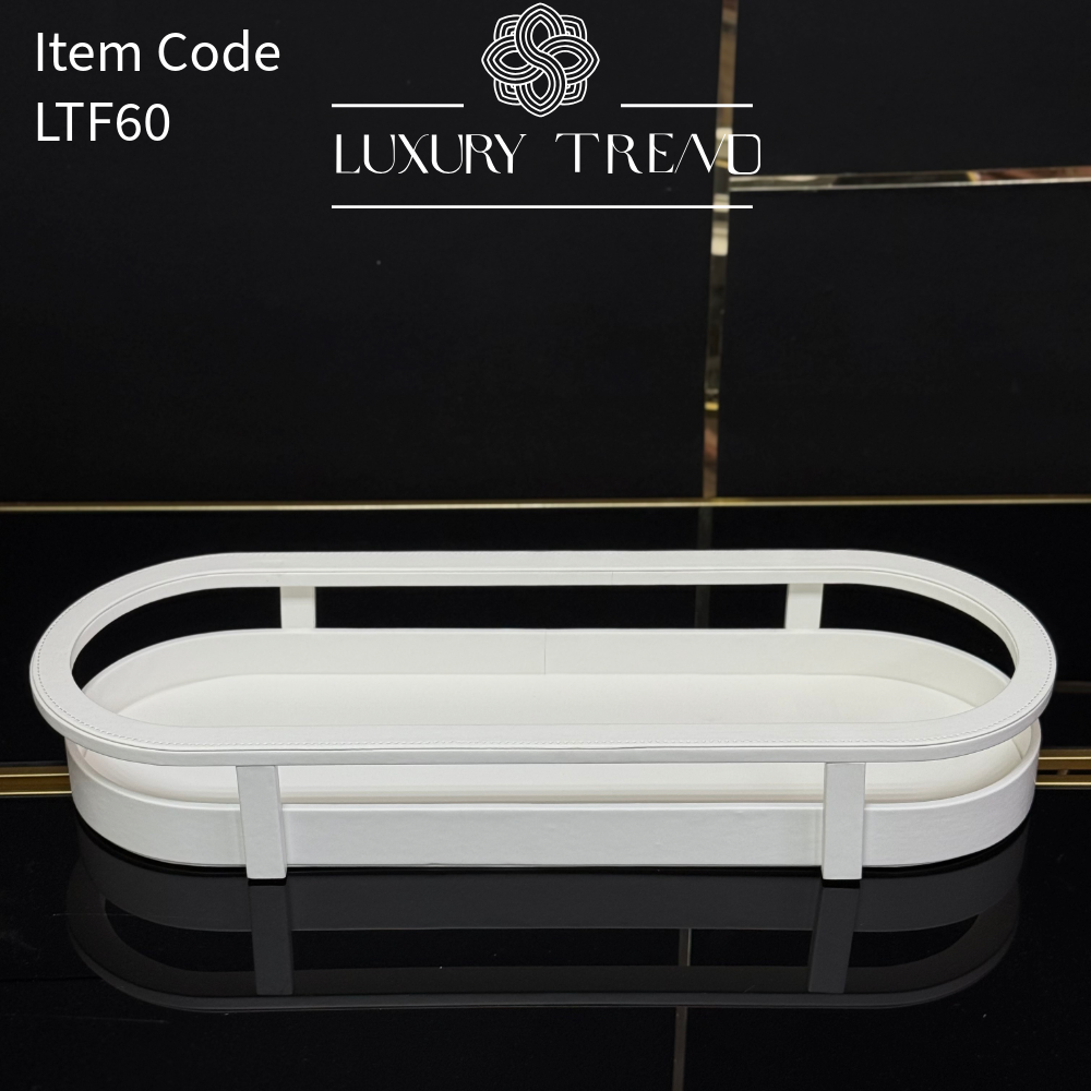 صينية ضيافة جلد بشكل مميز