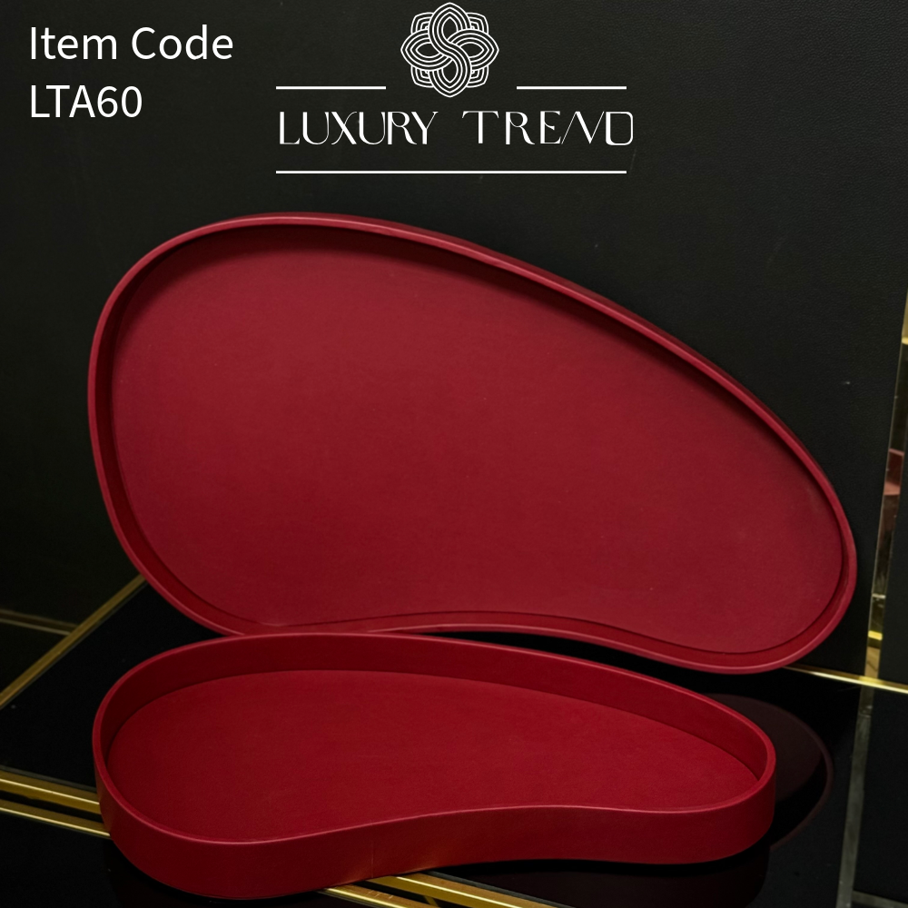 صينية ضيافة جلد بشكل مميز