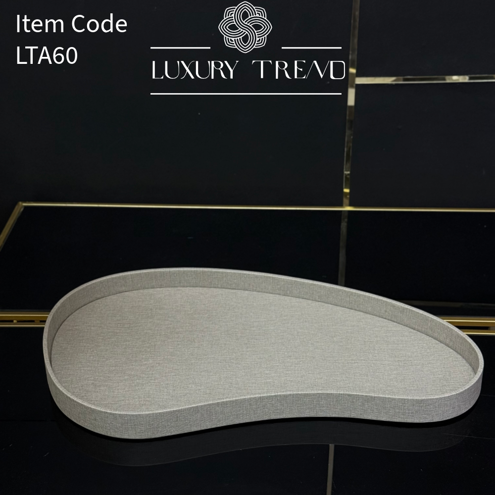 صينية ضيافة جلد بشكل مميز