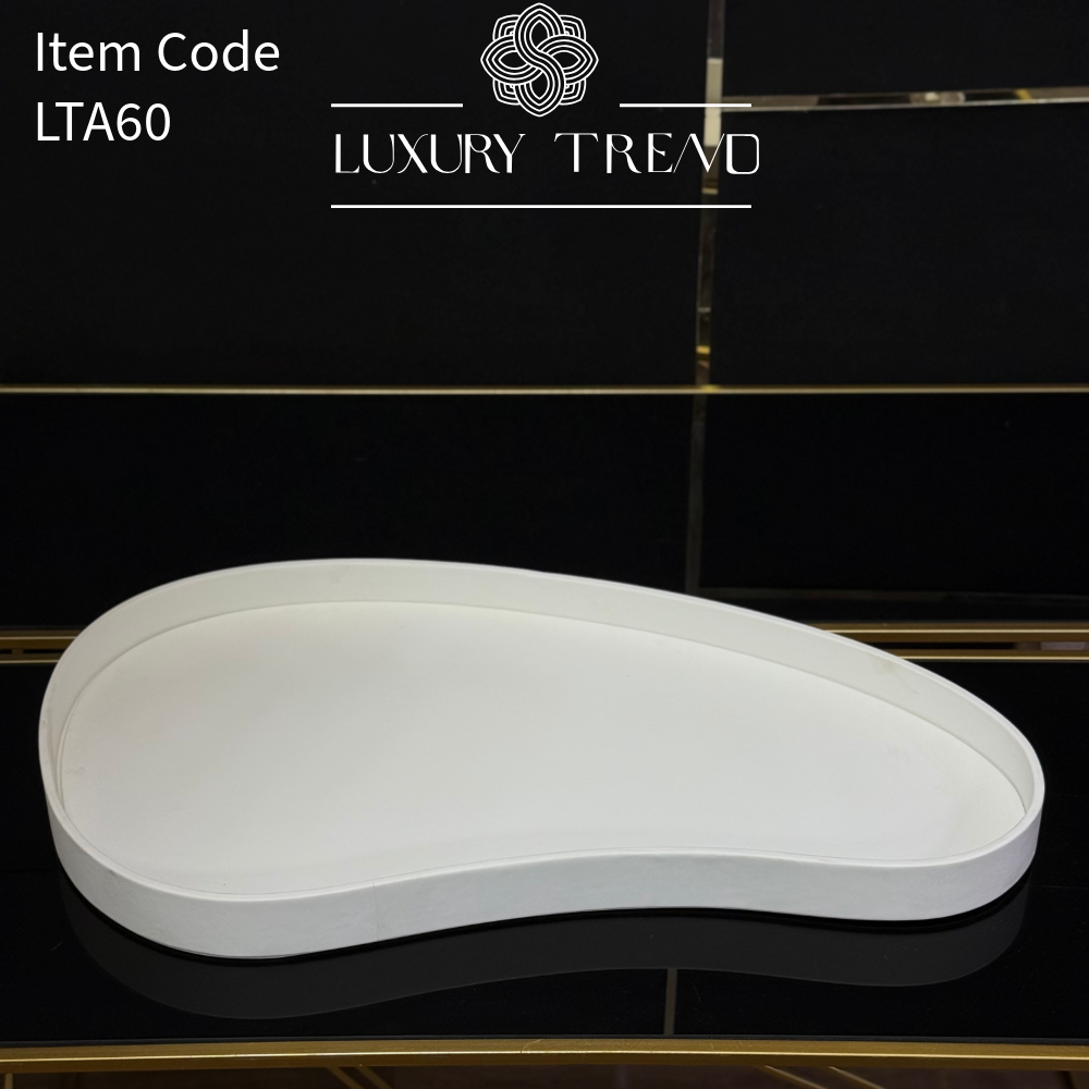 صينية ضيافة جلد بشكل مميز