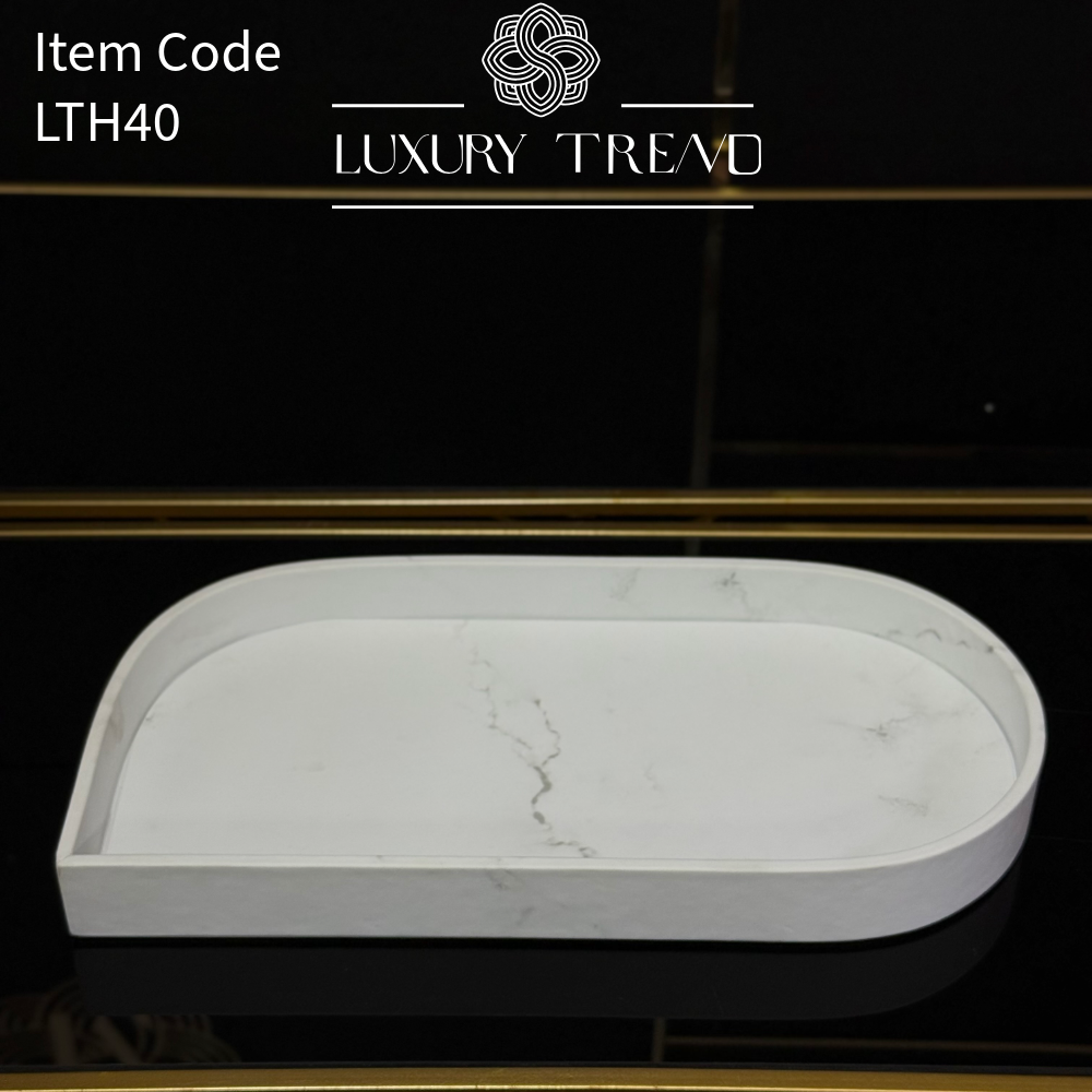 صينية ضيافة جلد بشكل مميز