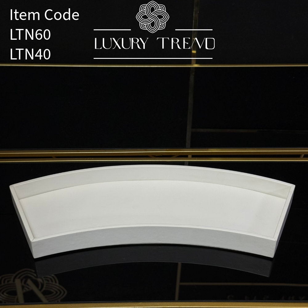 صينية تقديم جلد شكل قوس