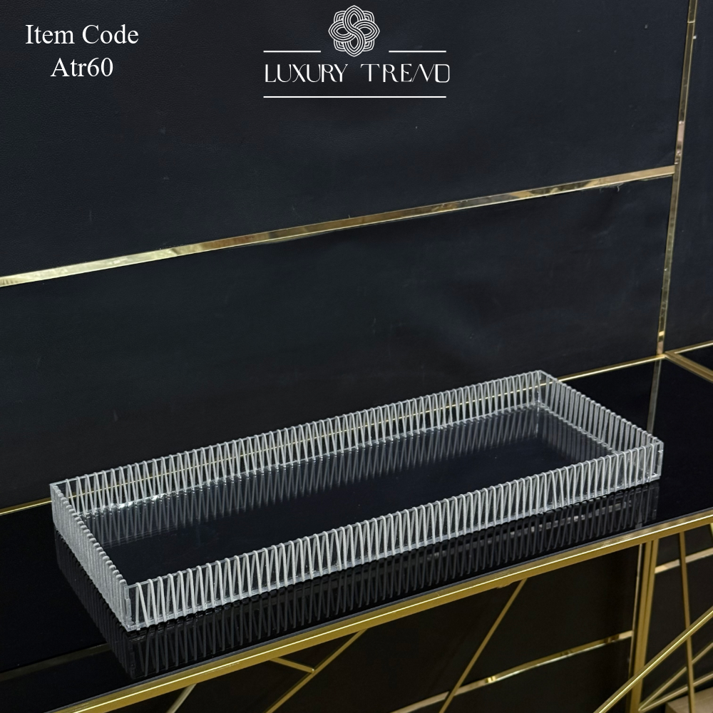 صينية اكرلك مع ريبون مخمل