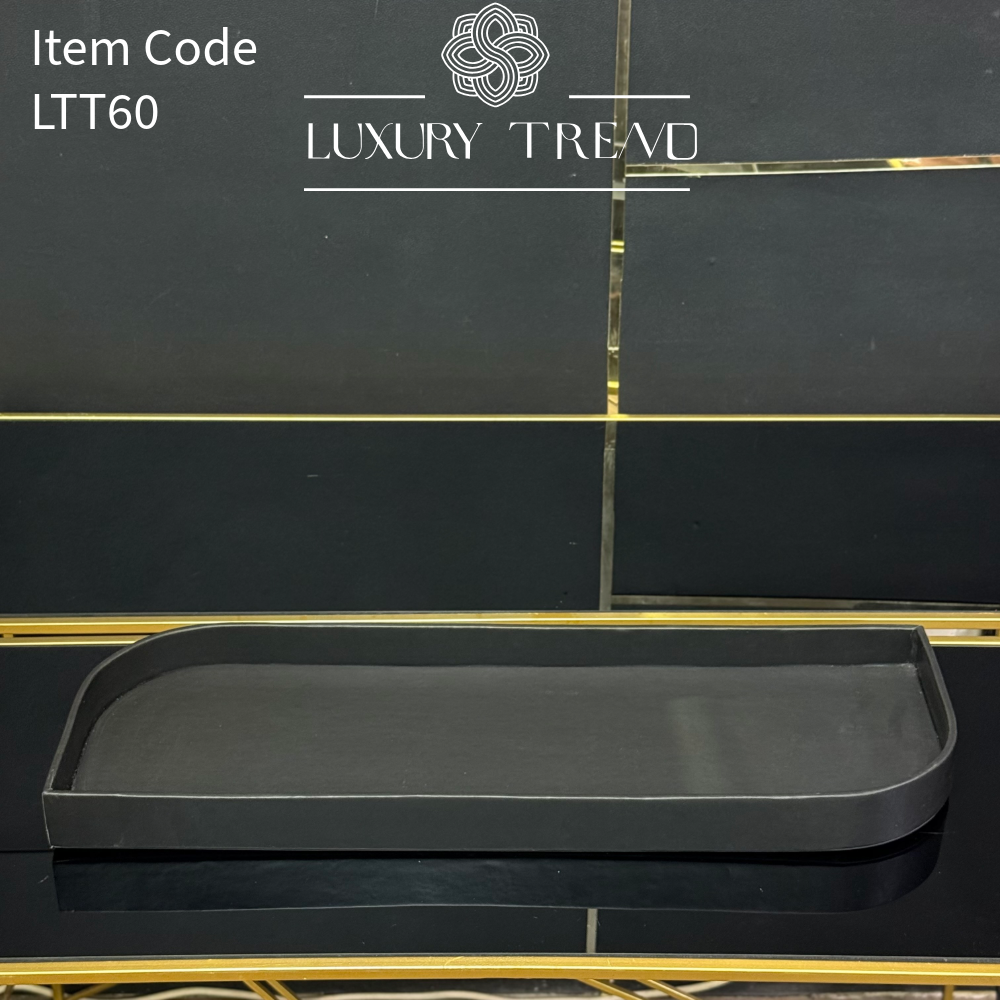 صينية تقديم جلد شكل دمعة