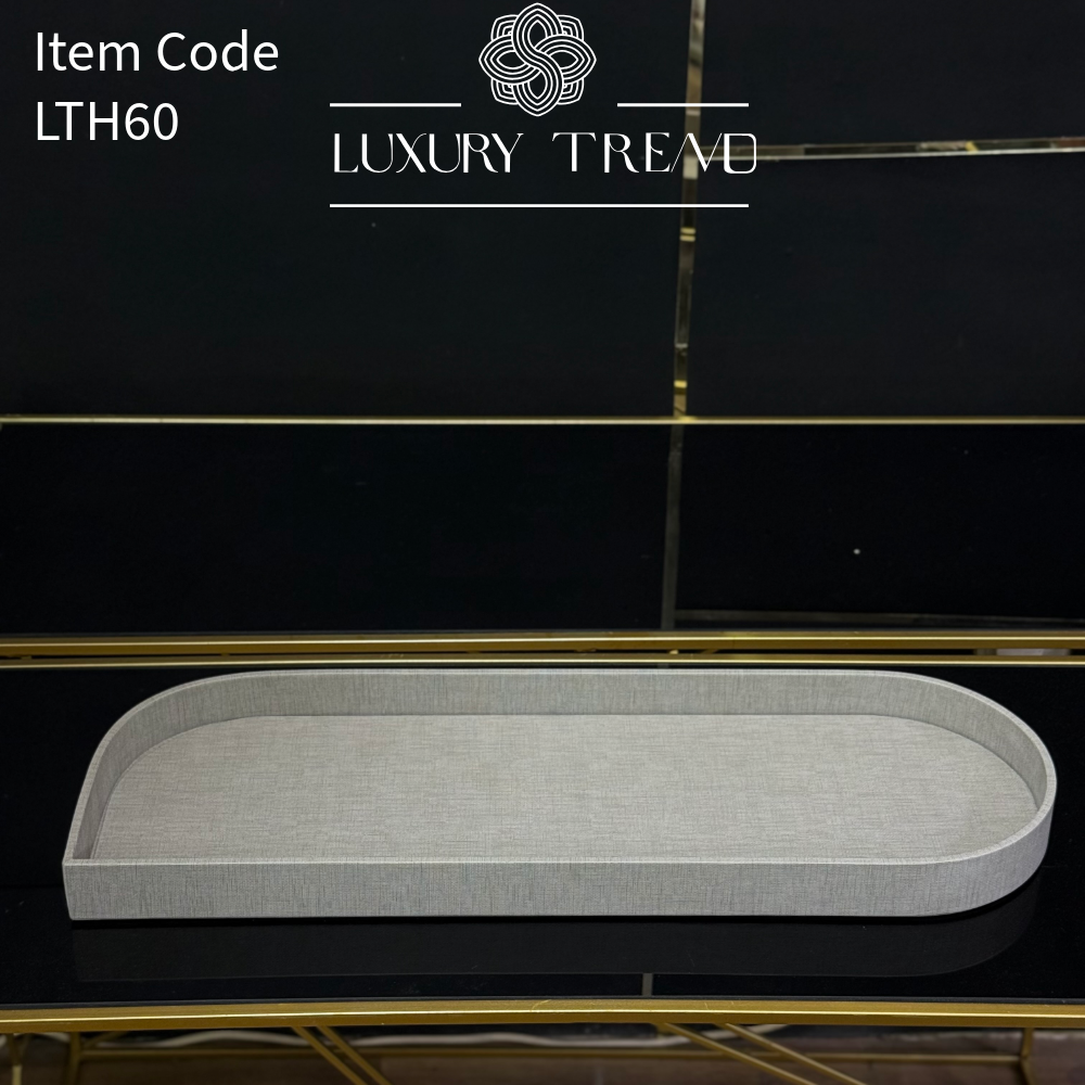 صينية ضيافة جلد بشكل مميز