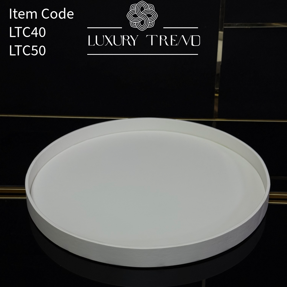 صينية ضيافة جلد شكل دائري