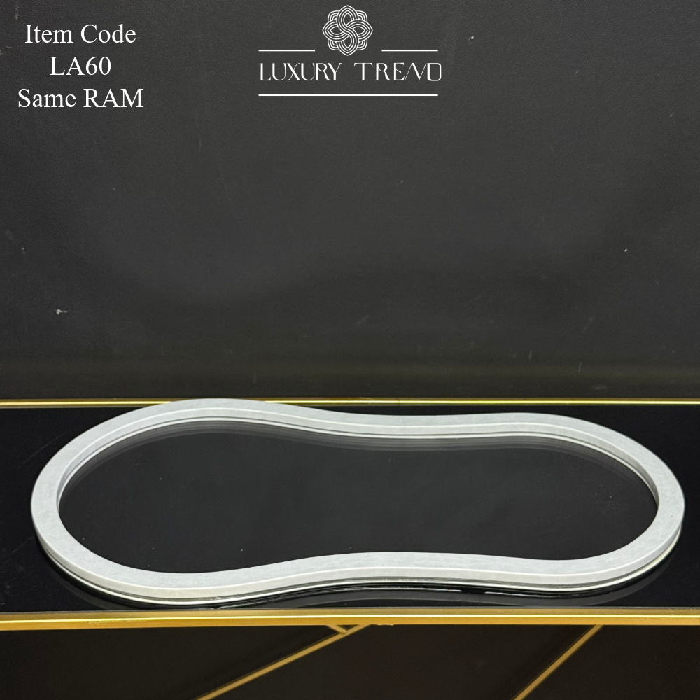 صينية اكرلك مع إطار خشب مغلف جلد