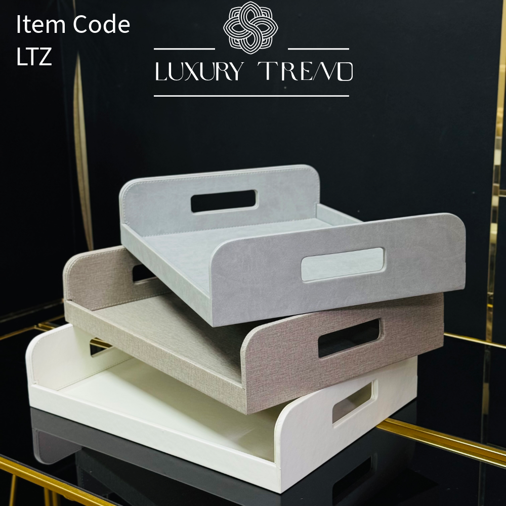 صينية ضيافة جلد مع مقابض