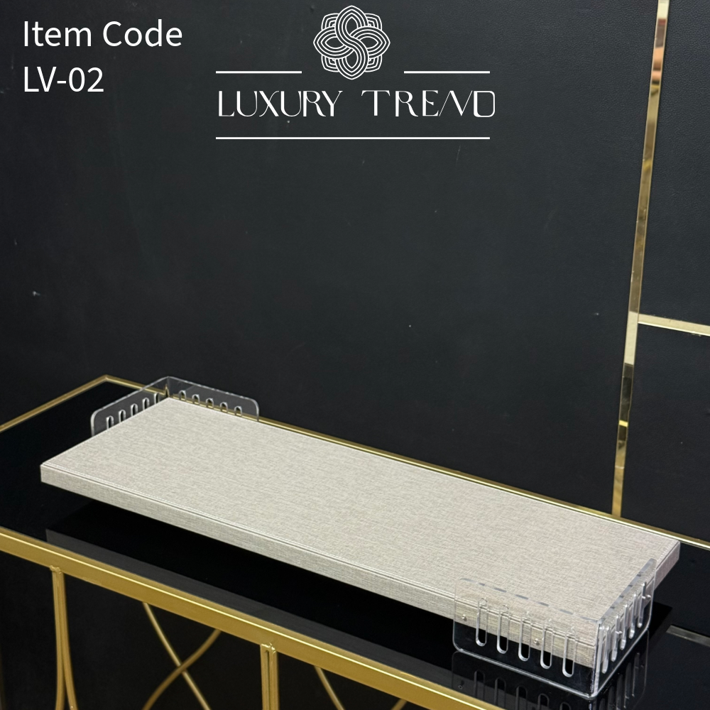 صينية ضيافة جلد مع اكرلك شكل مستطيل