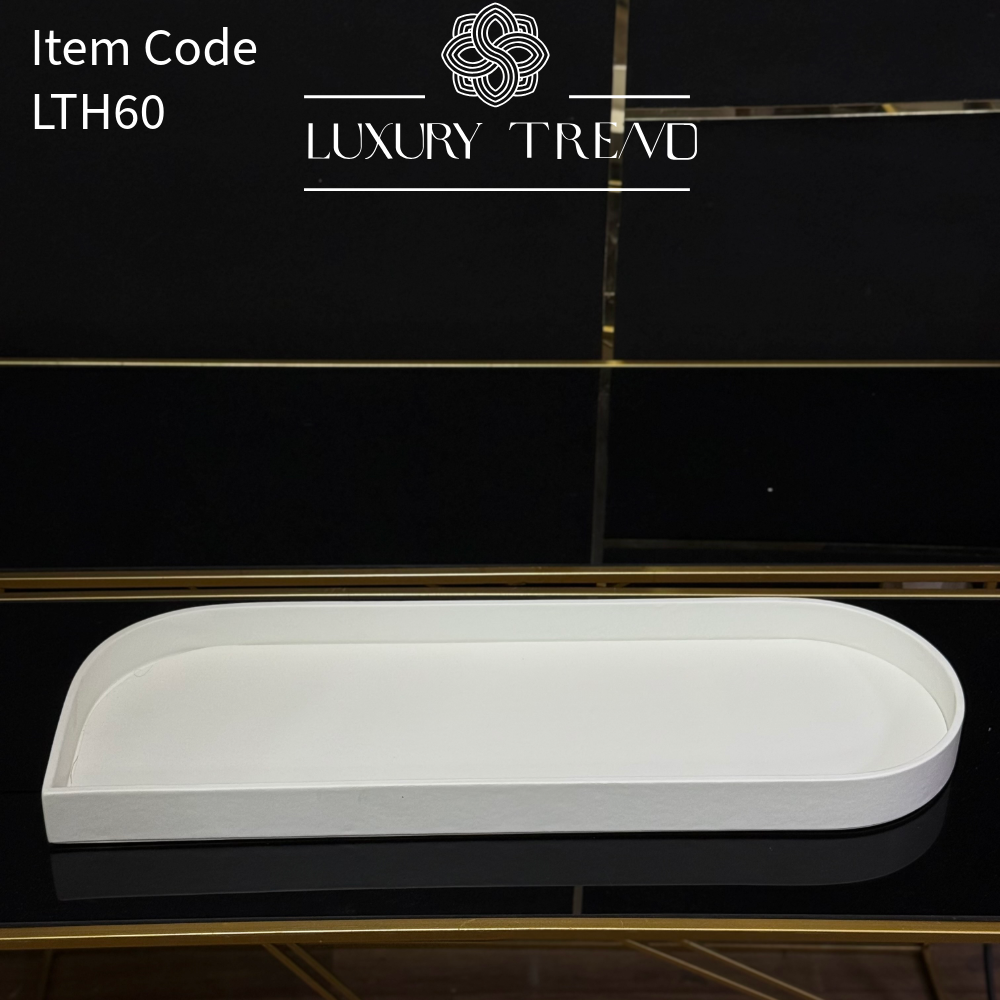 صينية ضيافة جلد بشكل مميز