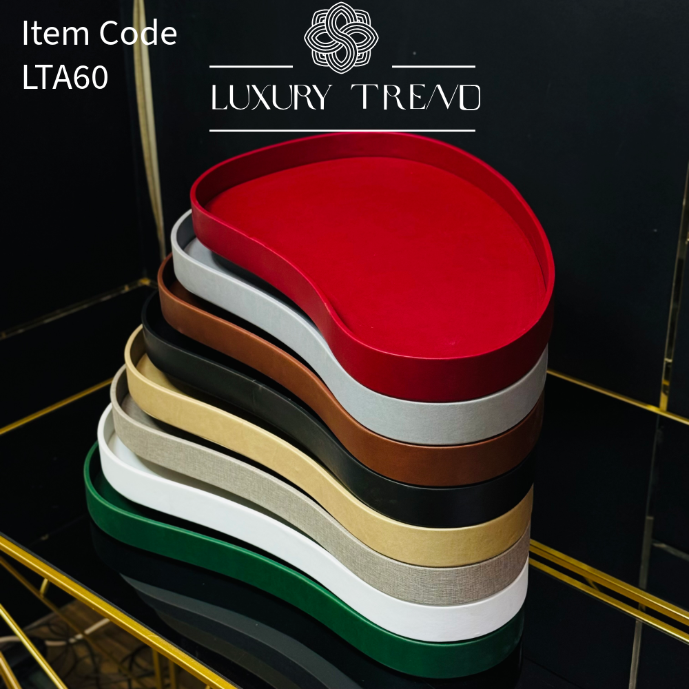 صينية ضيافة جلد بشكل مميز