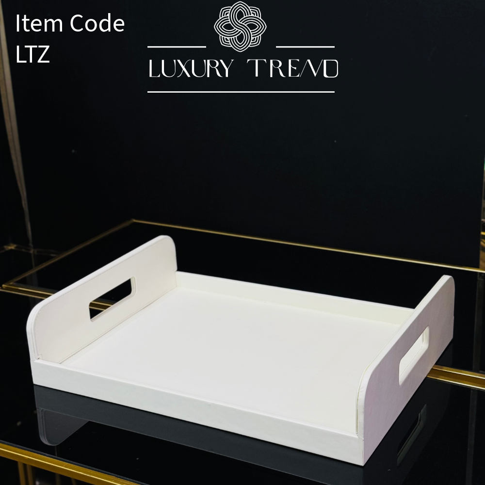 صينية ضيافة جلد مع مقابض