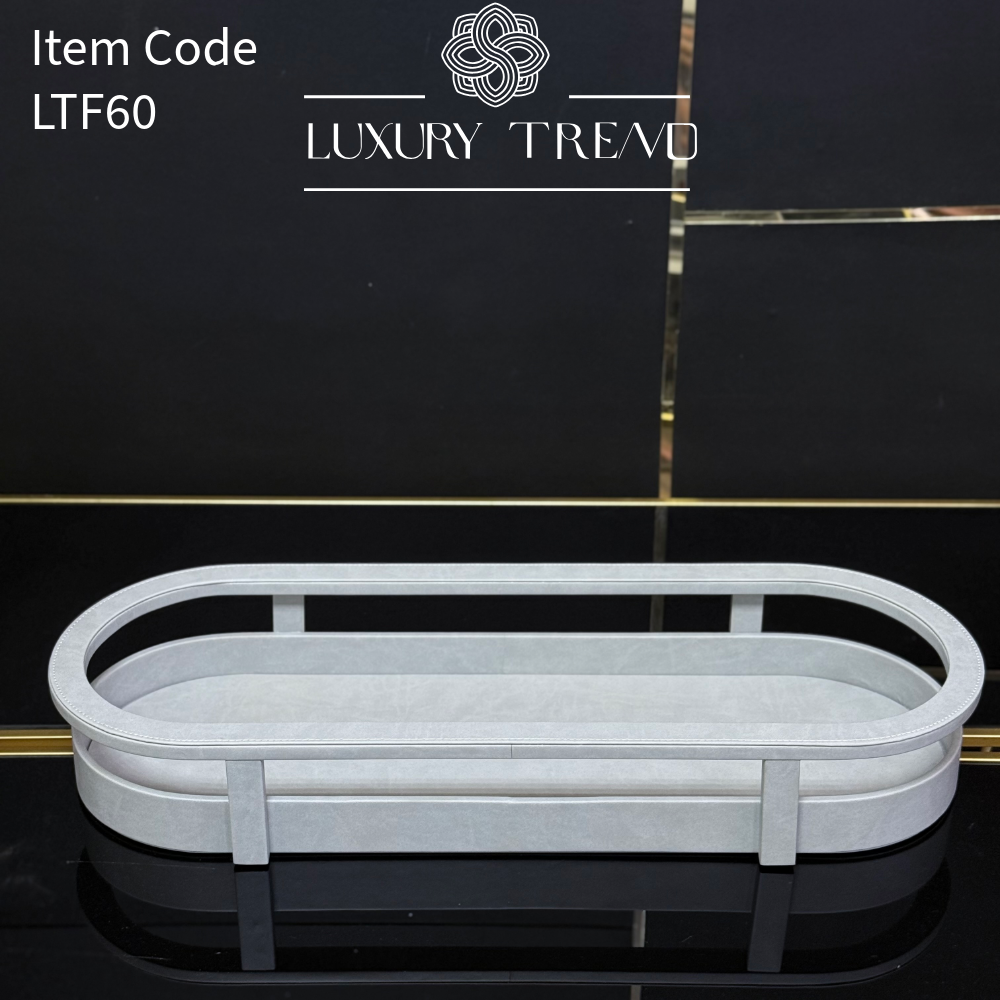 صينية ضيافة جلد بشكل مميز