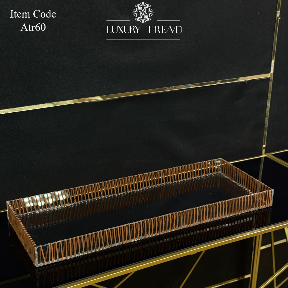 صينية اكرلك مع ريبون مخمل