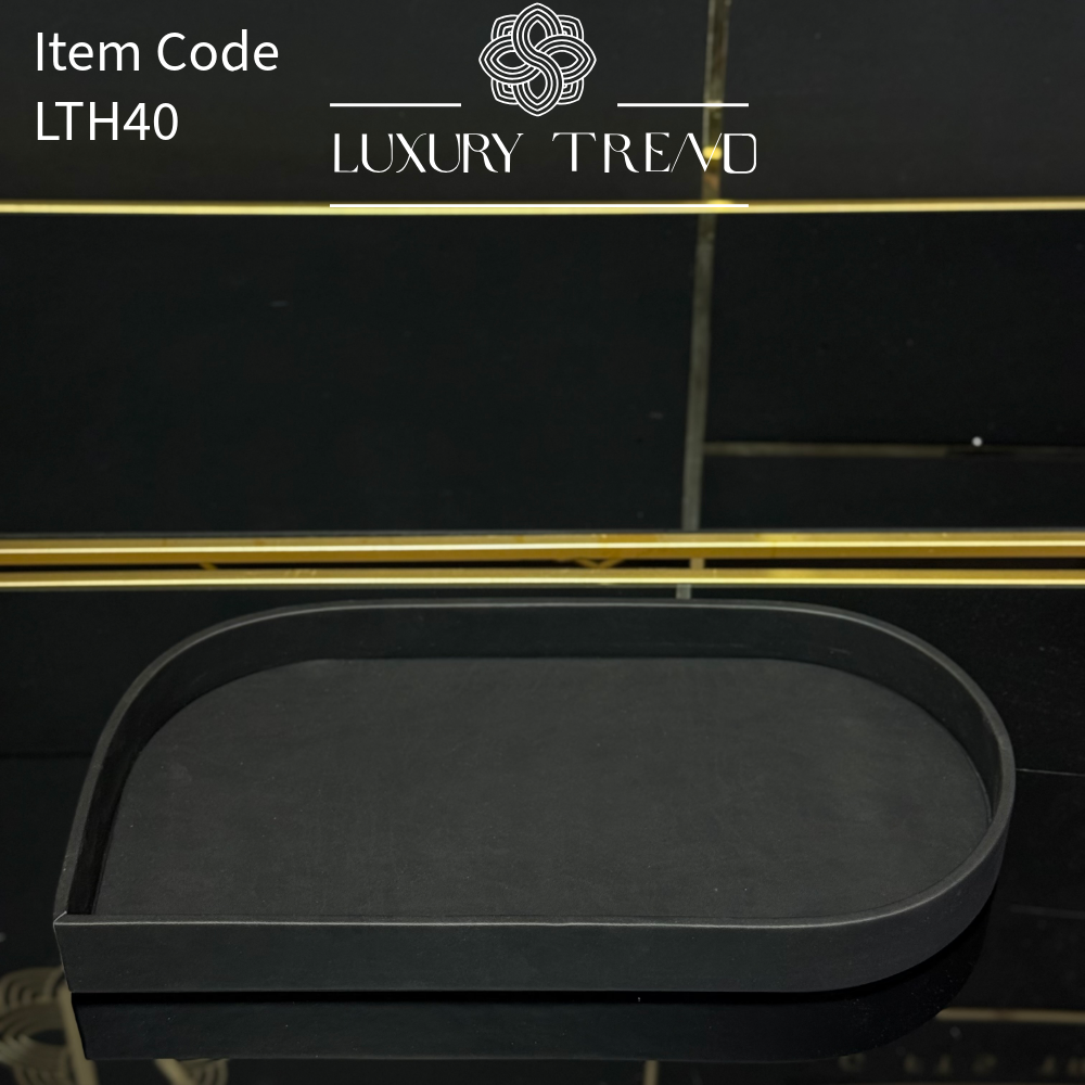 صينية ضيافة جلد بشكل مميز