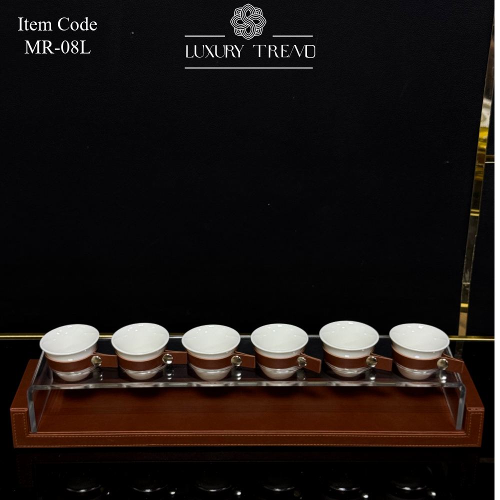 حامل فناجين جلد