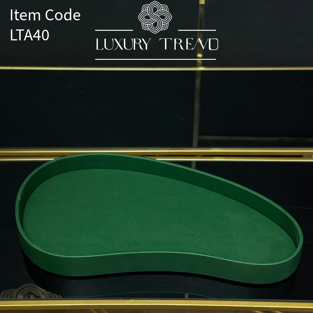 صينية ضيافة جلد بشكل مميز