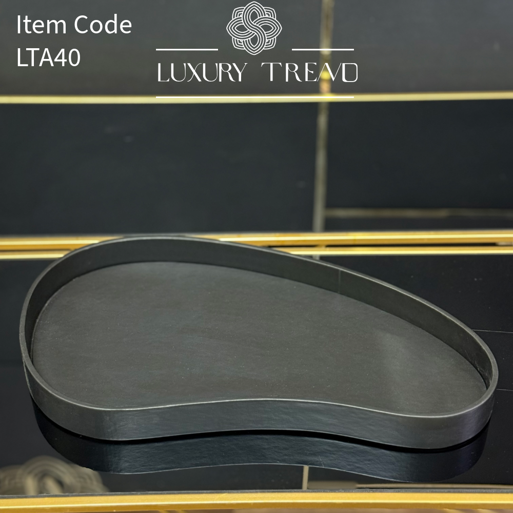 صينية ضيافة جلد بشكل مميز