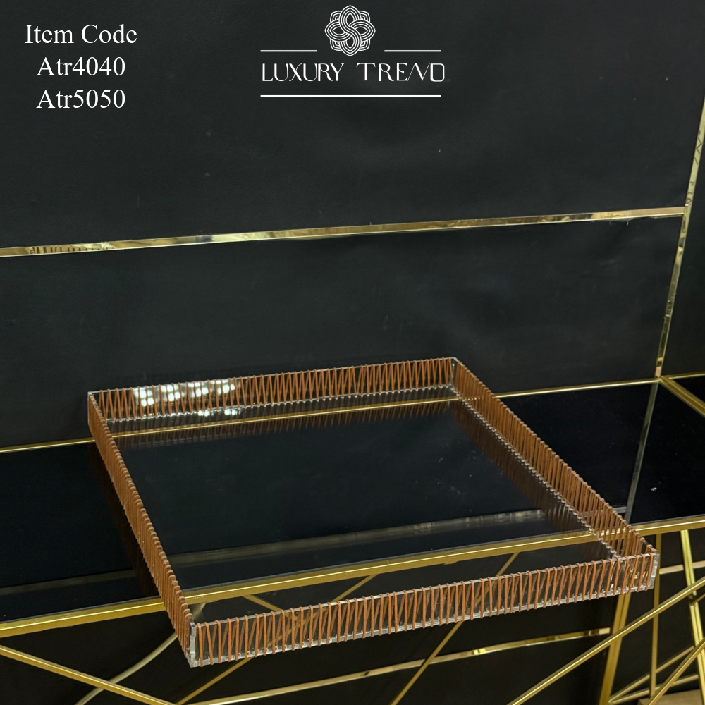 صينية اكرلك مع ريبون مخمل