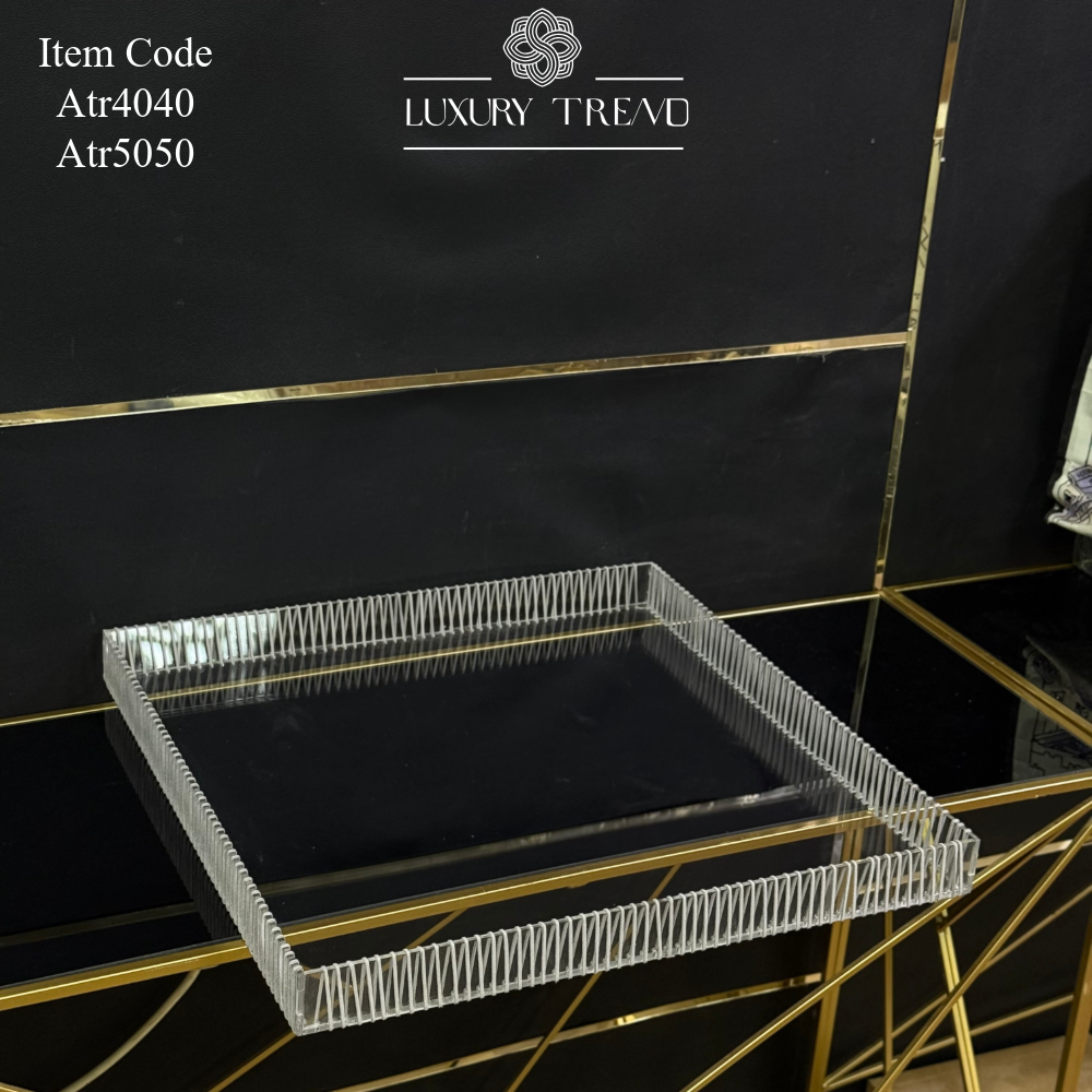 صينية اكرلك مع ريبون مخمل