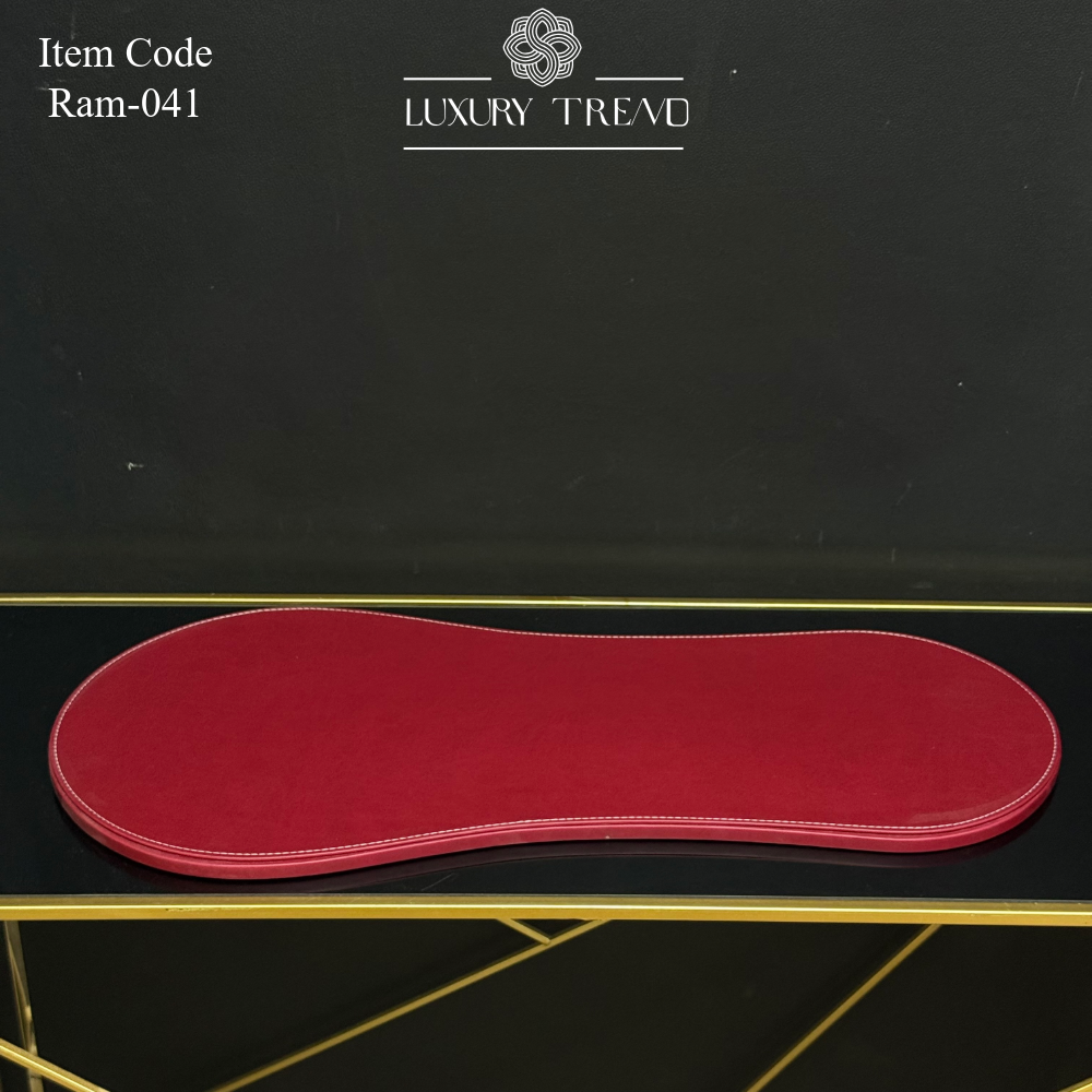 صينية ضيافة جلد بشكل مميز