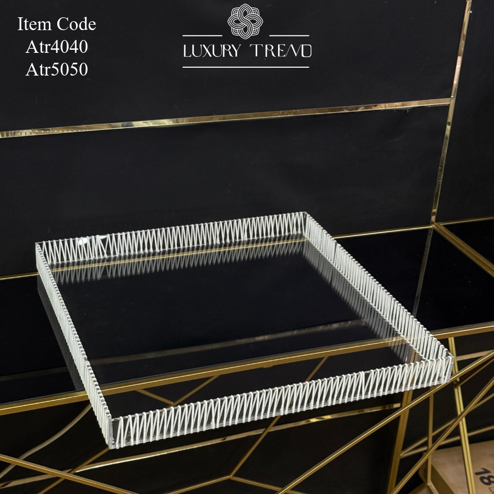 صينية اكرلك مع ريبون مخمل