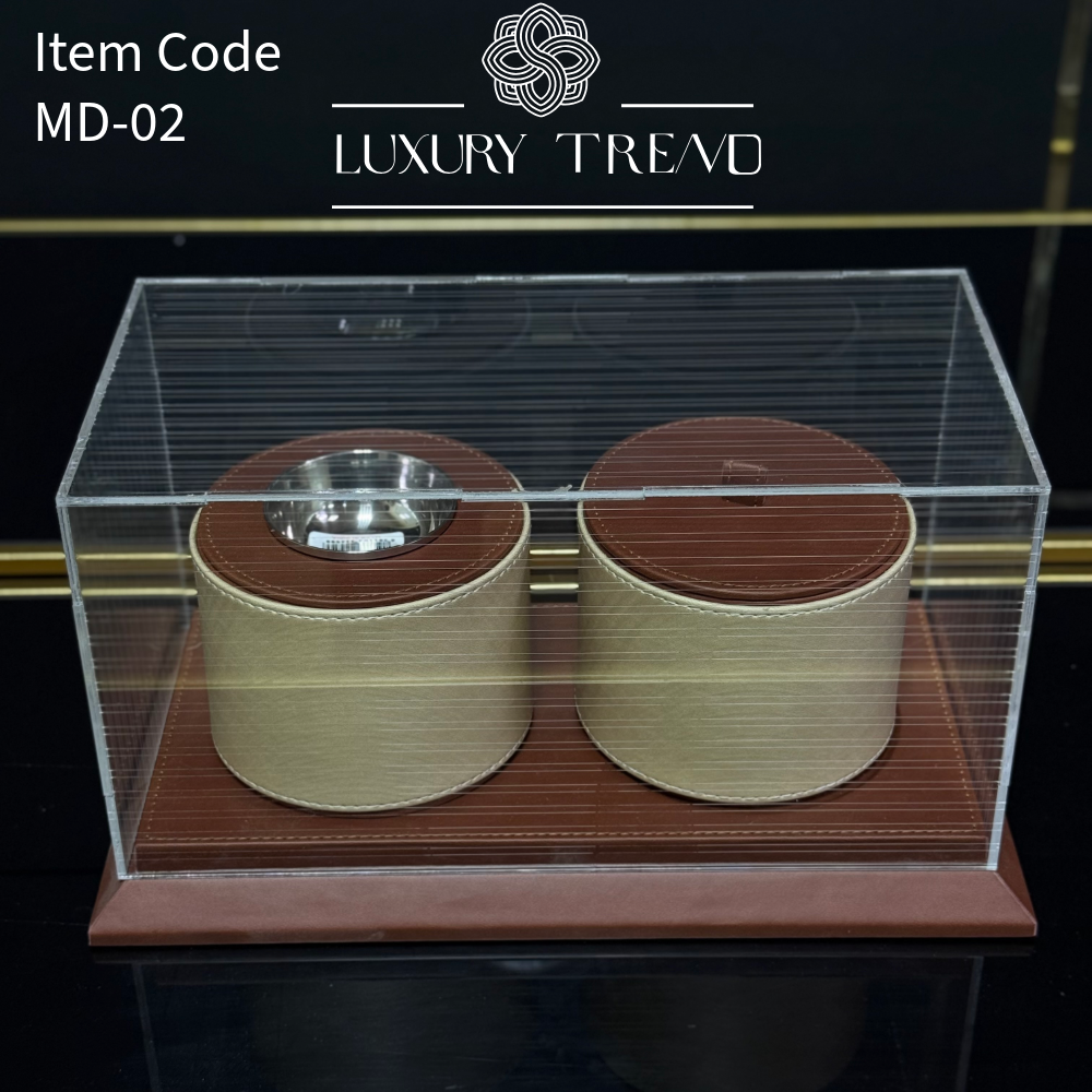 صينية مدخن مع غطاء اكرلك