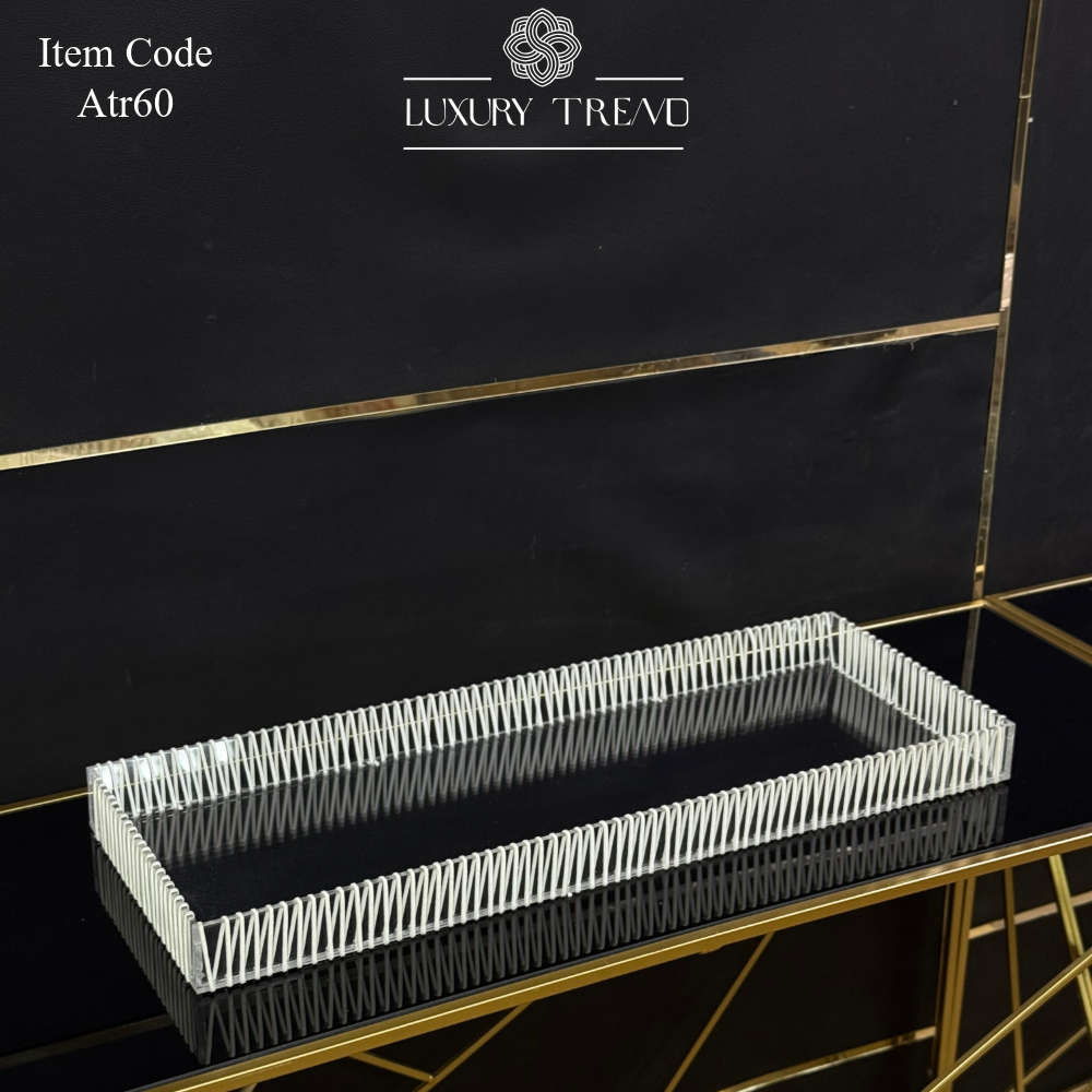 صينية اكرلك مع ريبون مخمل