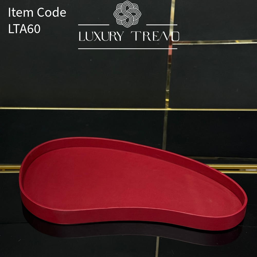 صينية ضيافة جلد بشكل مميز